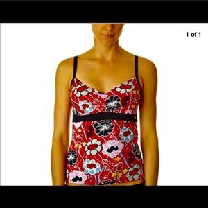 NWOT Panache Loren Tankini Top Size 34F
